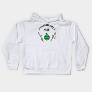 PUMPKINFIRE CLUB - GREEN COLOR Kids Hoodie